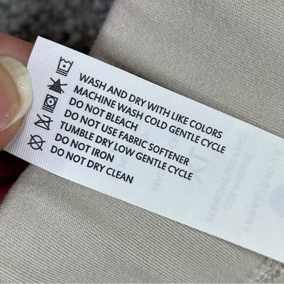 Yogalicious Pants Women's XL Beige Lux Avenue Straight Leg Elastic Waist Active - Picture 6 of 12